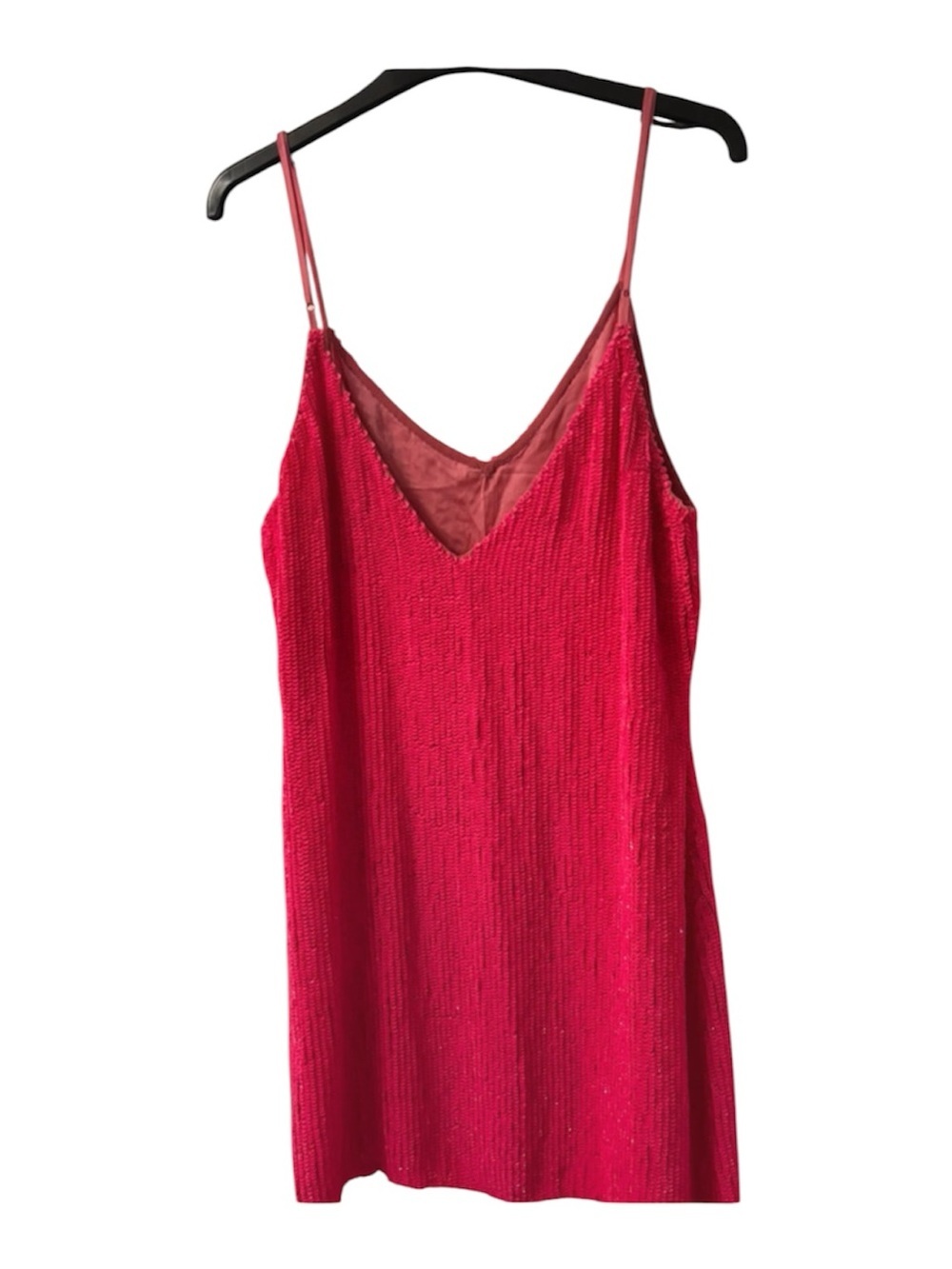 NWT Retrofete Claire Pink Sequin Slip Mini Dress M - Picture 4 of 9